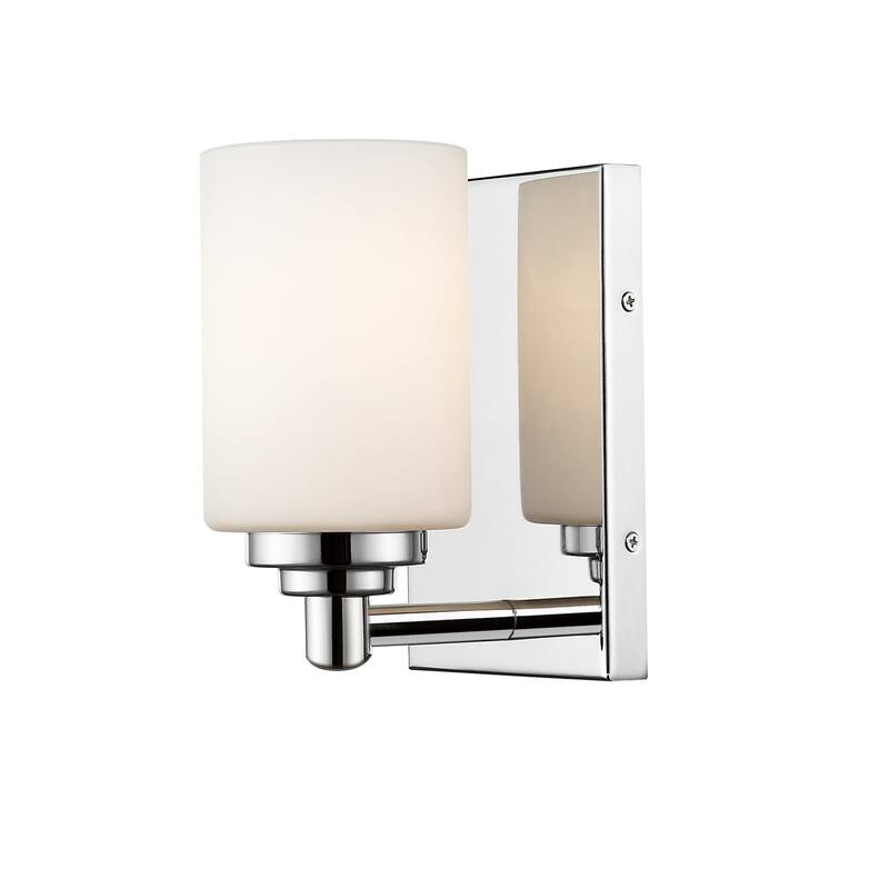 Bellevue Irene 8" Tall Bathroom Sconce - Chrome