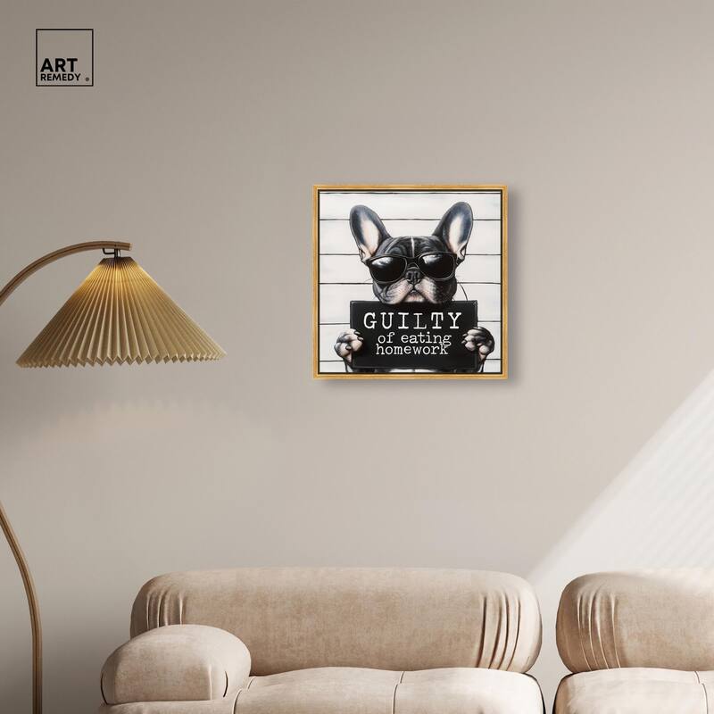 Guilty of Eating Homework Canvas by Art Remedy