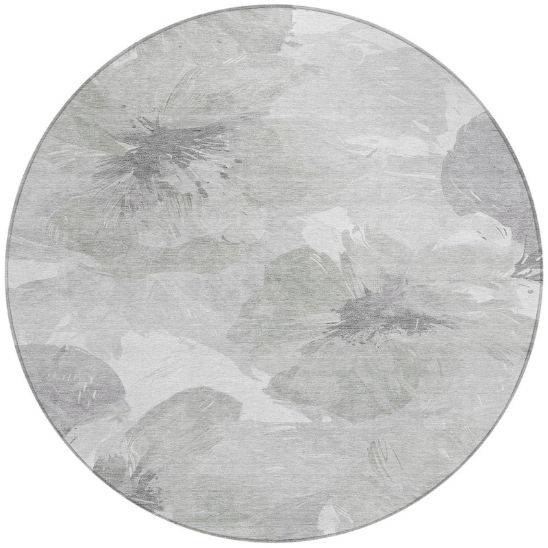 HomeRoots Floral Transitional Rectangle Outdoor Rug