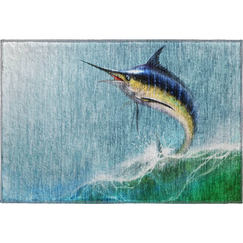 Premium Washable Super Soft Swordfish Fishing Mayfield Rug