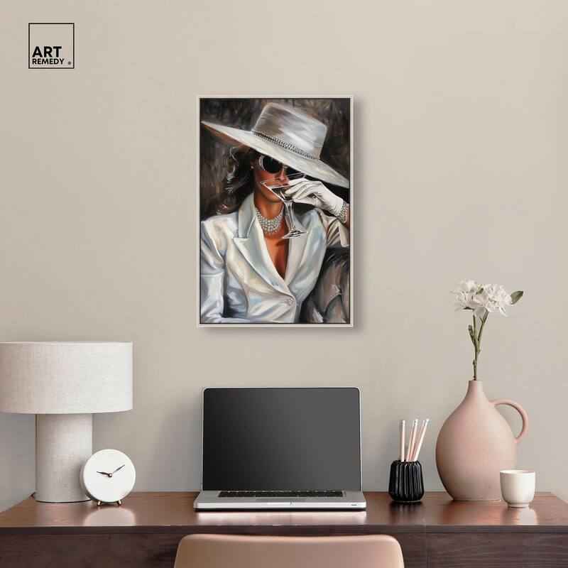 Time for a Martini Canvas by Art Remedy