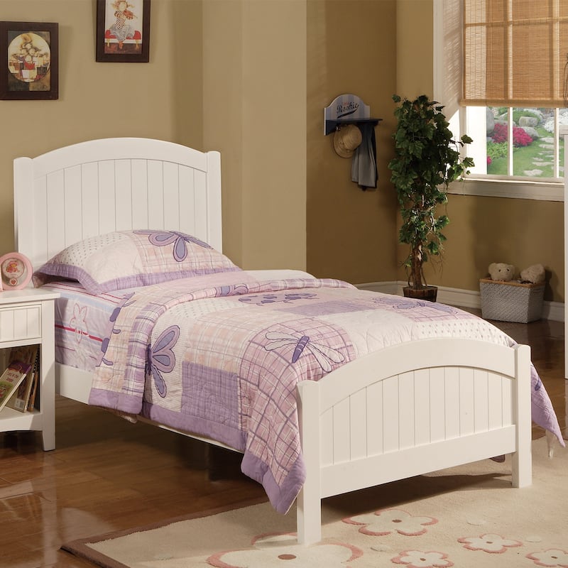 Bedroom Panel Bed in White