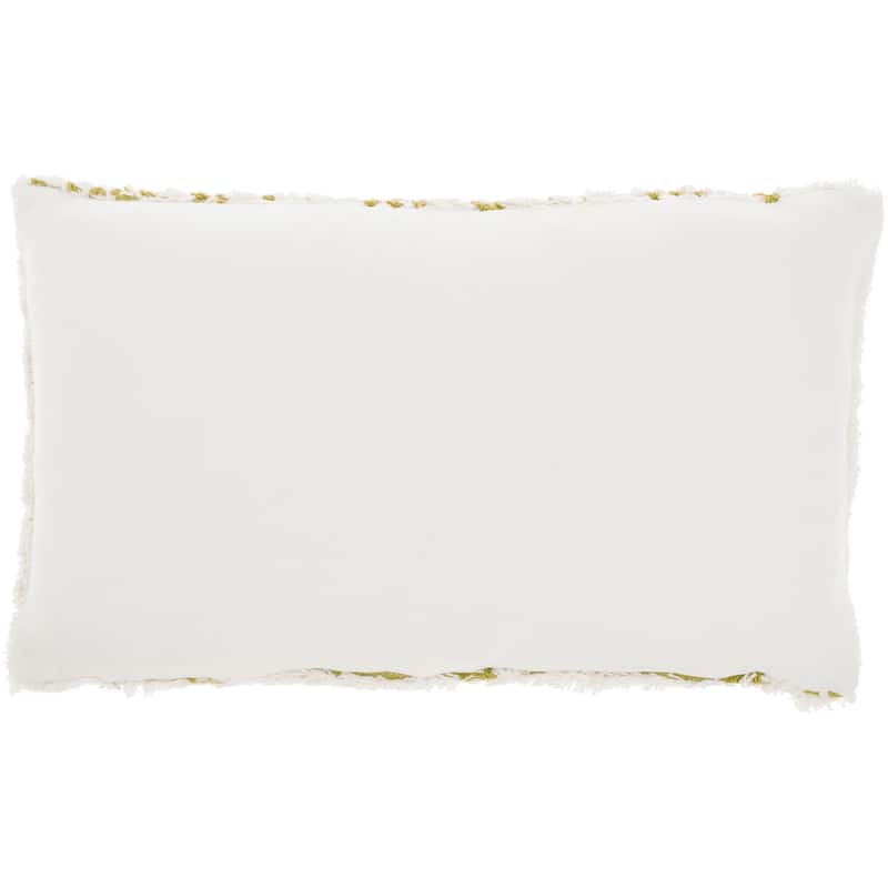 Mina Victory Life Styles Textured Geometric Boho Throw Pillow , ( 12"X20" )