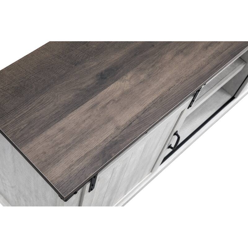 68 inch Rustic Barn Door TV Stand for TVs up to 75 Inches