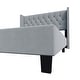 preview thumbnail 43 of 43, Bardy Upholstered Button-tufted Wingback Bed - Queen or King