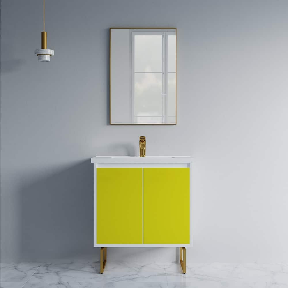 Kennan 30" Single Bathroom Vanity Set with Rectangle Legs