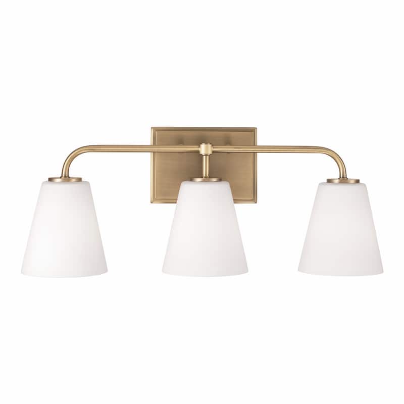 Brody 3-light Bath/ Vanity Fixture w/ Soft White Glass