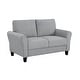 preview thumbnail 34 of 49, Fremont & Park Diboli Chenille 3-Piece Living Room Set - Wood Finish Exposed Feet