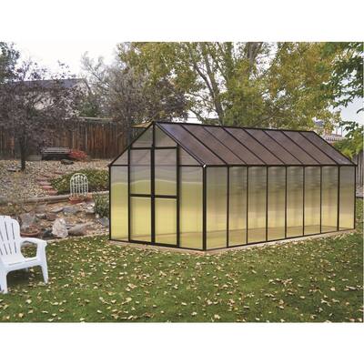 Monticello (8x16) Black Premium Greenhouse
