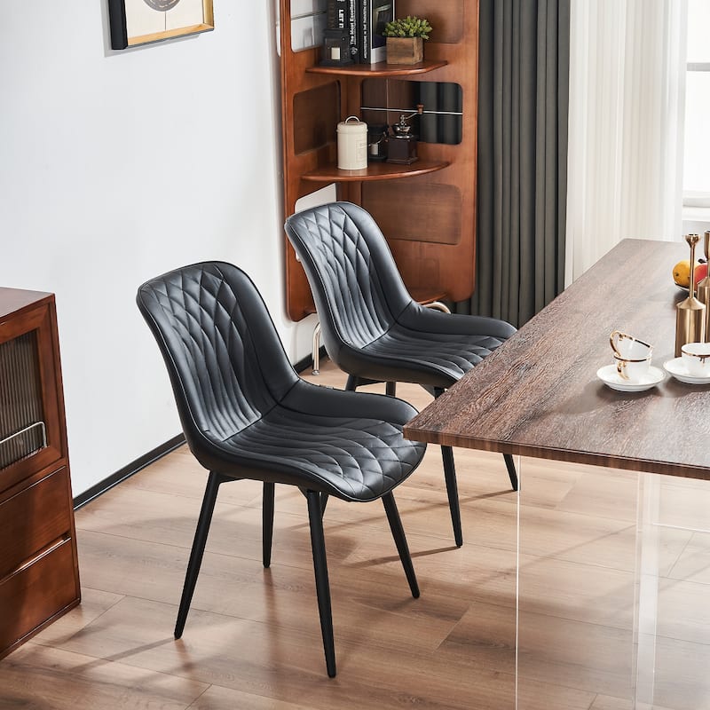 Modern Dining Chairs Set of 2 Upholstered Dining Room Chairs