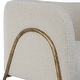 preview thumbnail 9 of 8, Uttermost Jacobsen Off White Shearling Accent Chair - 27"W x 28.5"H x 27"D