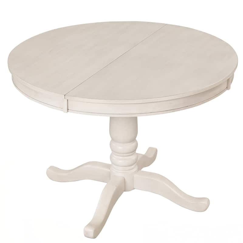 Modern Dining Table Set for 4,Round Table and 4 Kitchen Room Chairs,5 Piece Kitchen Table Set for Dining Room,Dinette