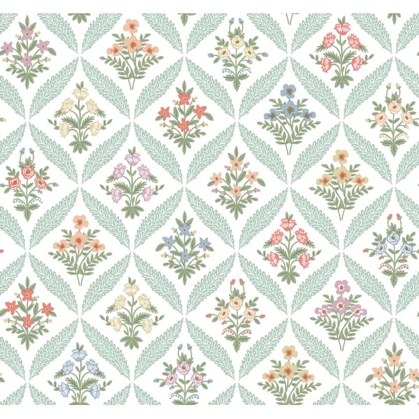 slide 2 of 7, Rifle Paper Co.Estee Garden Pastel Wallpaper