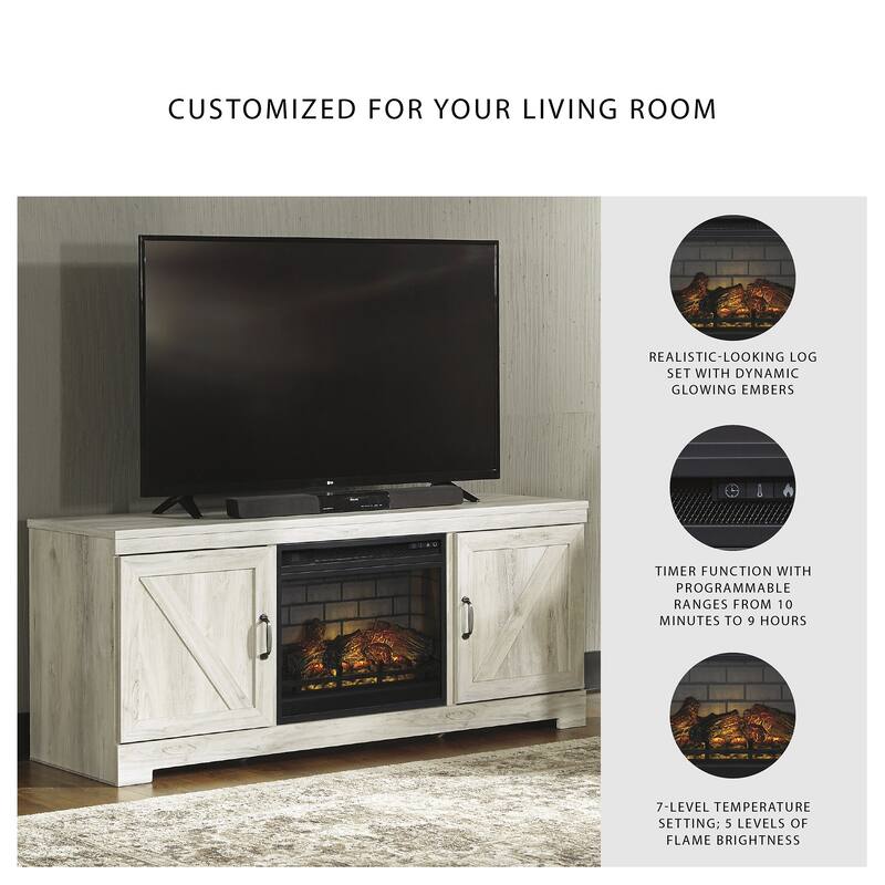 Signature Design by Ashley Entertainment Accessories Black Electric Infrared Fireplace Insert