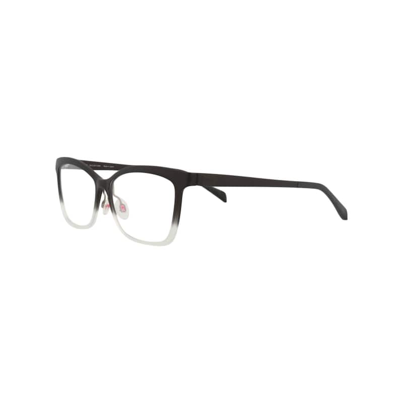 Maui Jim Square-Frame Nylon Optical Frames, Transparent Lens, Matte Black Fade to Crystal Frame