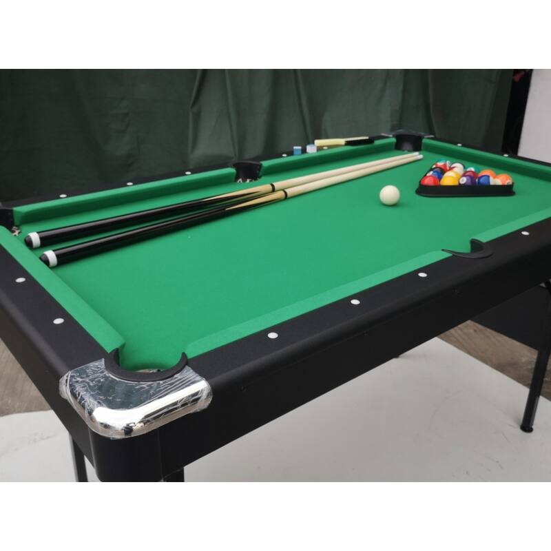 Portable 65.75 in 3 in 1 Multi Game Table Billiard table Table Tennis - Green