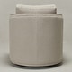 preview thumbnail 146 of 165, KINWELL 31"W Oak Frame Upholstered Swivel Barrel Armchair