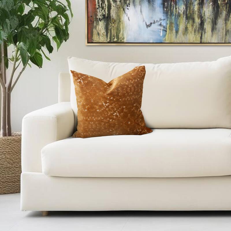 Allan Andrews 20 in. x 20 in. Pillow Pisani Gold - Down Insert