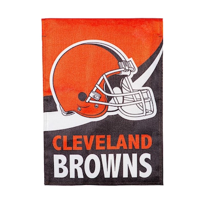 Cleveland Browns Burlap Flag Garden Size