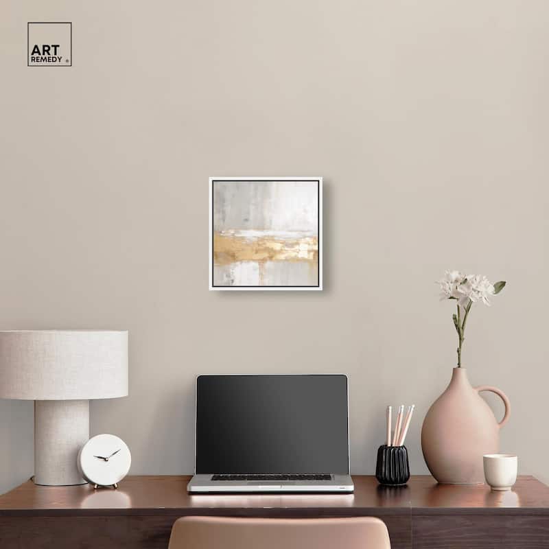 Melted Goldscape III Canvas by Art Remedy