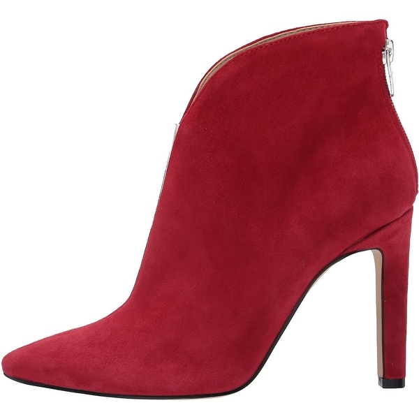 nine west red leather boots