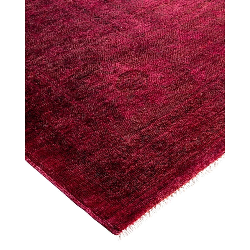 Contemporary Overdyed Wool Hand Knotted Area Rug - 10' 0" x 14' 1"