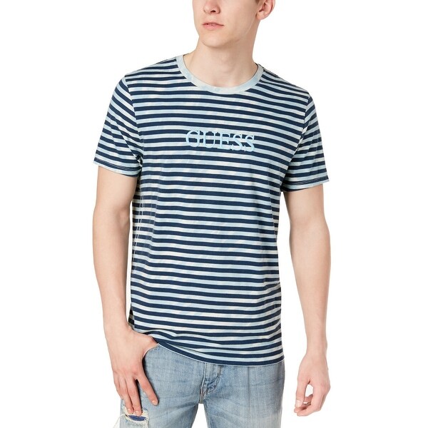 guess men's t shirt striped