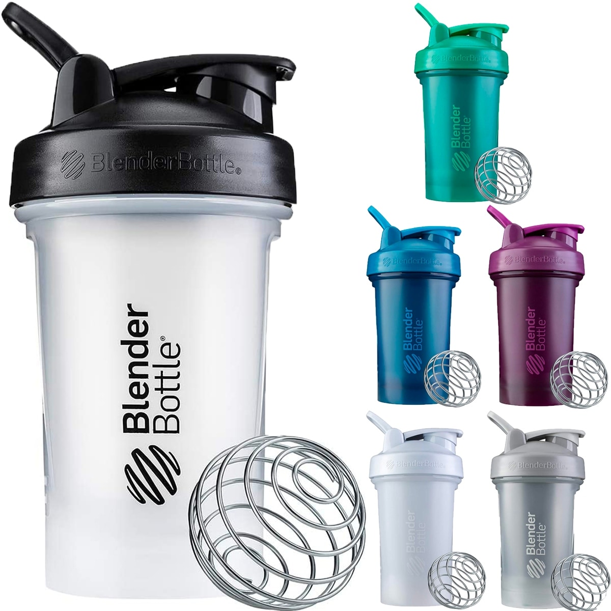 Blender Bottle 20 oz. Classic Shaker Bottle with Loop Top
