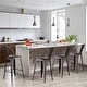 preview thumbnail 4 of 40, Andeworld farmhouse bar stools ,counter height bar stools set of 4 - Set of 4 Rust - Bar Height