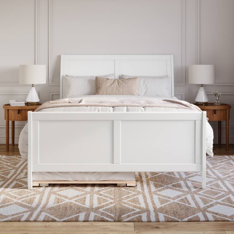 Portland Solid Wood Platform Bed with Matching Footboard and Trundle