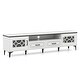 preview thumbnail 2 of 13, Modern 71" TV Console Table with Storage Drawers Cabinets and Cord Hole Metal Legs for Living Room - 71" x 14" x 18"