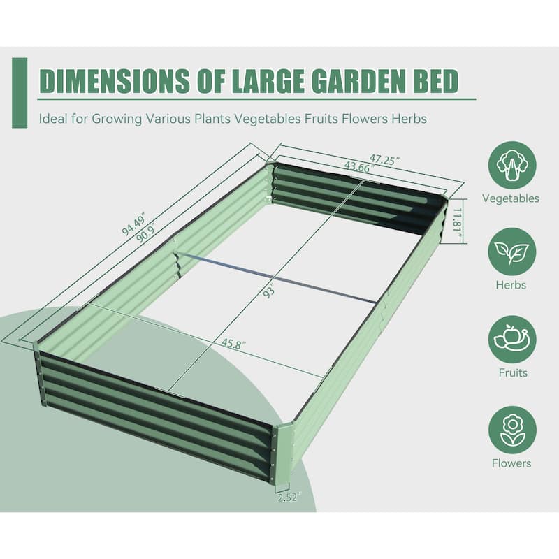 Courtyard Garden Planting Beds Vegetable Planting Beds with Open-Ended Base and Support Rods for Gardening Vegetables Fruits