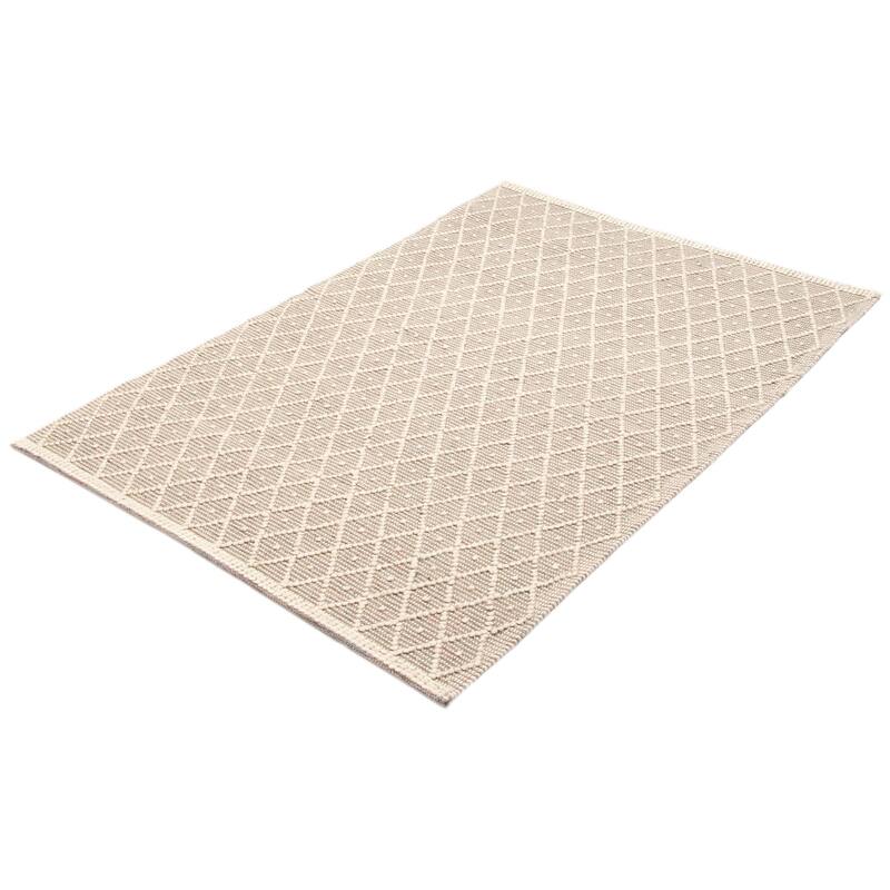 ECARPETGALLERY Braid weave Sienna Grey Wool Rug - 5'1 x 7'10
