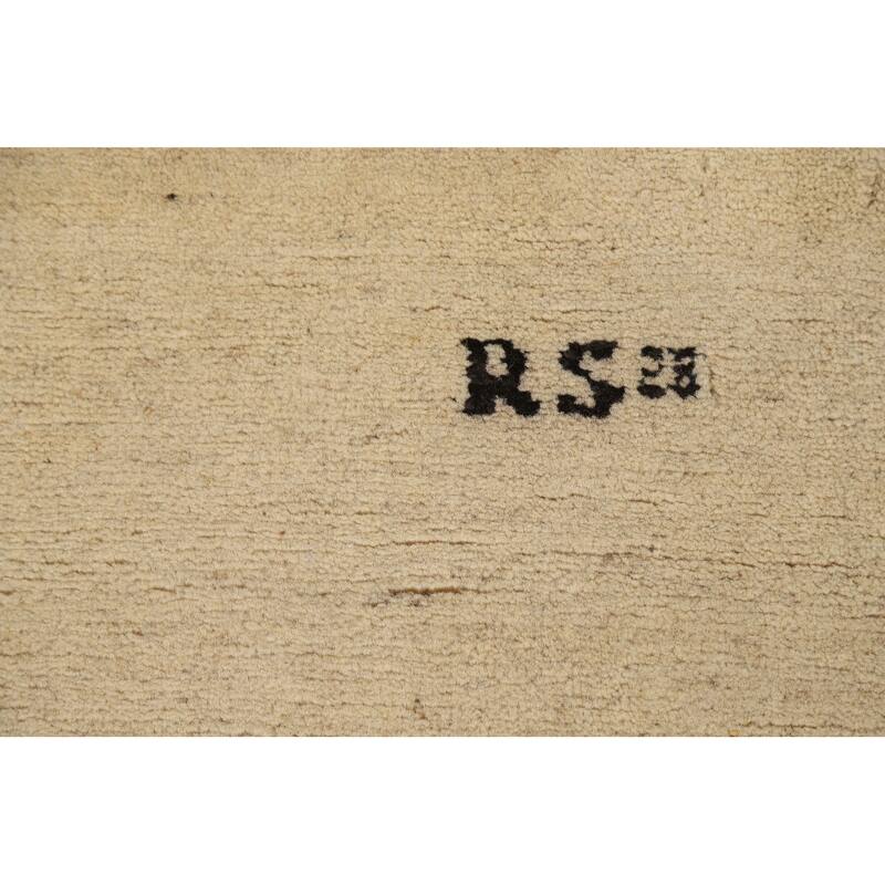 Gabbeh Modern Rug Handmade Contemporary Wool Carpet - 4'0"x 5'11"