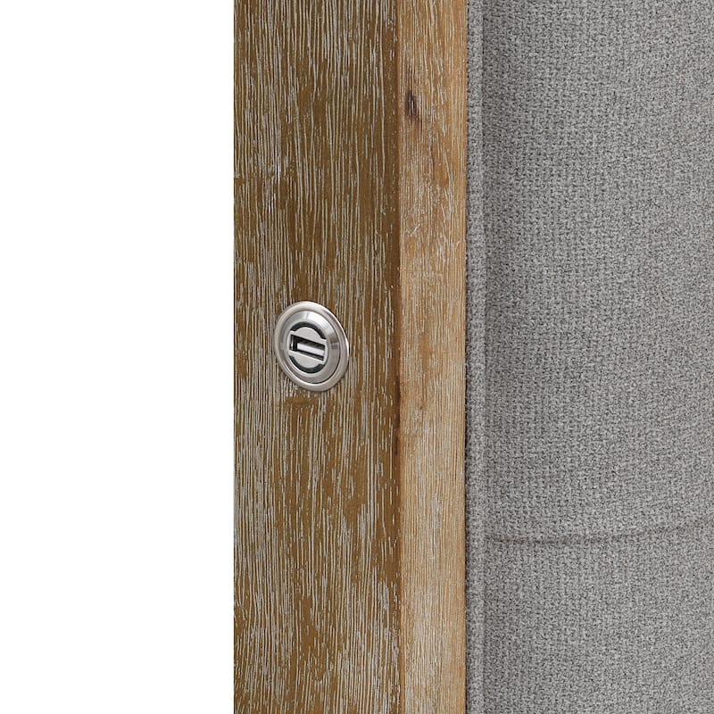 Abbyson Cape Cod Stain-Resistant Fabric Upholstered Bed