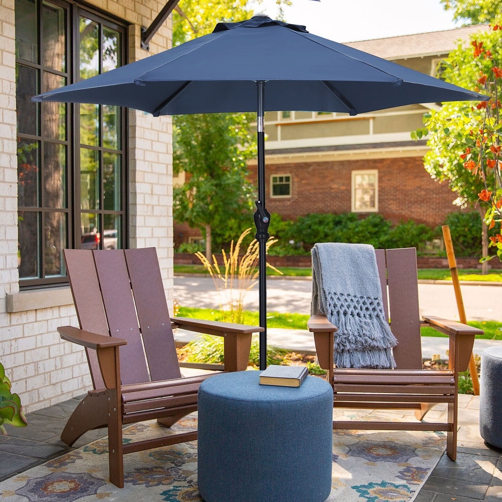 Ainfox 7.5ft Patio Umbrella with Base Outdoor Umbrella