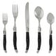 preview thumbnail 2 of 2, French Home 20 Piece Laguiole Flatware Set, Black Onyx