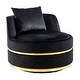 preview thumbnail 8 of 62, 360 Degree Swivel Accent Chair Velvet Modern Upholstered Barrel Chair Over-Sized Soft Chair with Seat Cushion