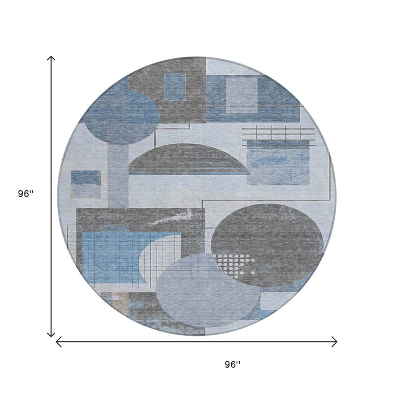 HomeRoots Geometric Modern Rectangle Outdoor Rug