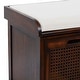 preview thumbnail 9 of 56, Brown Wood Storage Bench with Upholstered Seat - 42 x 15 x 20