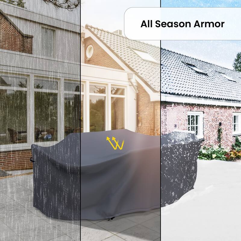 Lacoo Rectangular Outdoor Dining Set Cover - 33.1 x 102 x 45