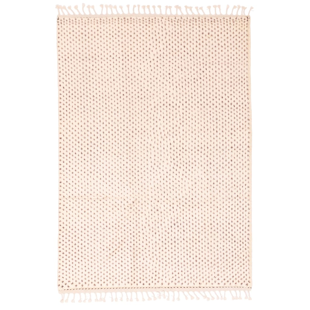 ECARPETGALLERY Hand-knotted Pak Finest Marrakesh Cream Wool Rug - 4'3 x 6'0