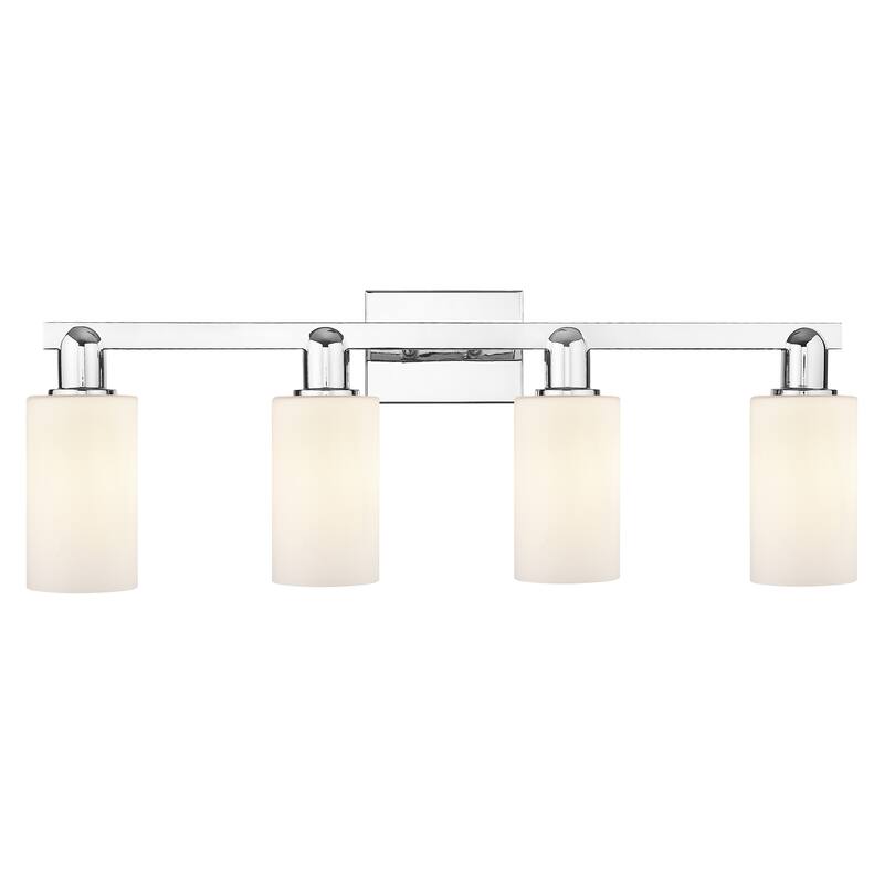 Innovations Lighting Endless Possibilities Arcadia - Clymer - 4 Light 31" Bath Vanity Light - Polished Chrome/Matte White