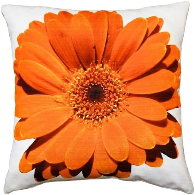 Bold Daisy Flower Throw Pillow