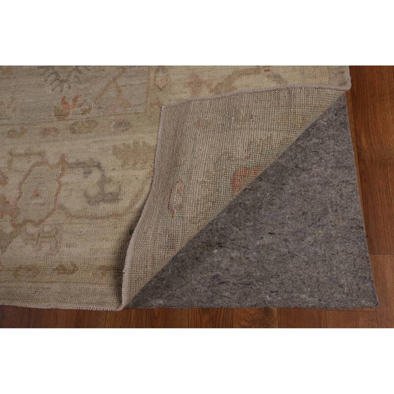 Vegetable Dye Oushak Turkish Area Rug Handmade Bedroom Wool Carpet - 8'0"x 9'10"