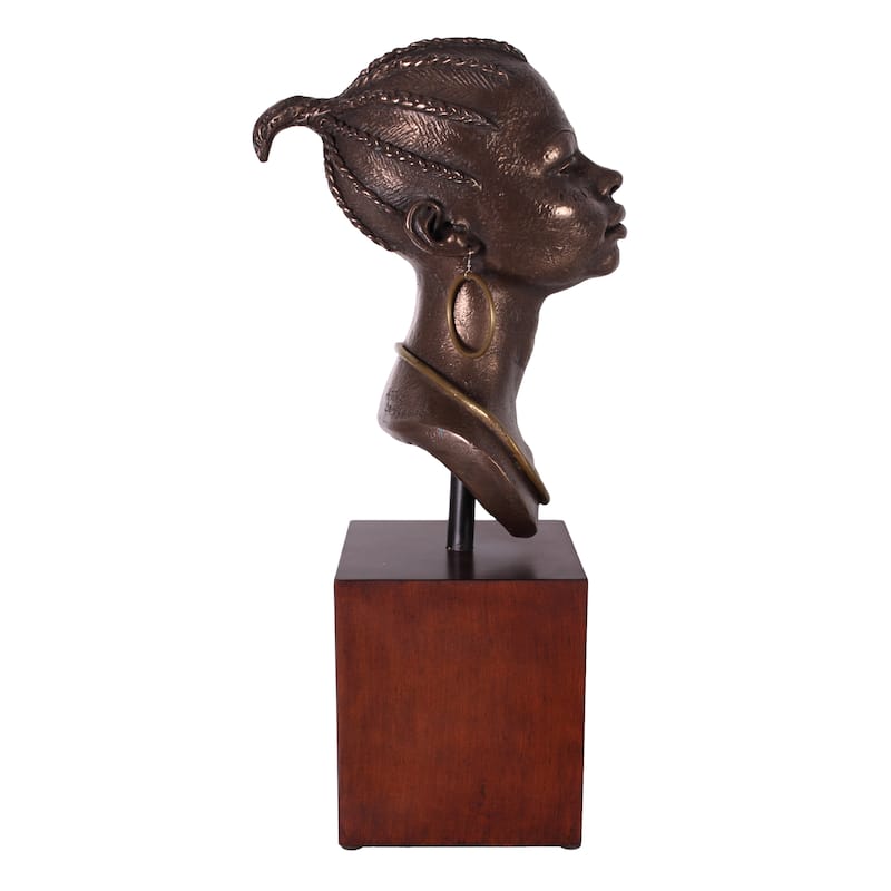 African Queen Bust on Stand
