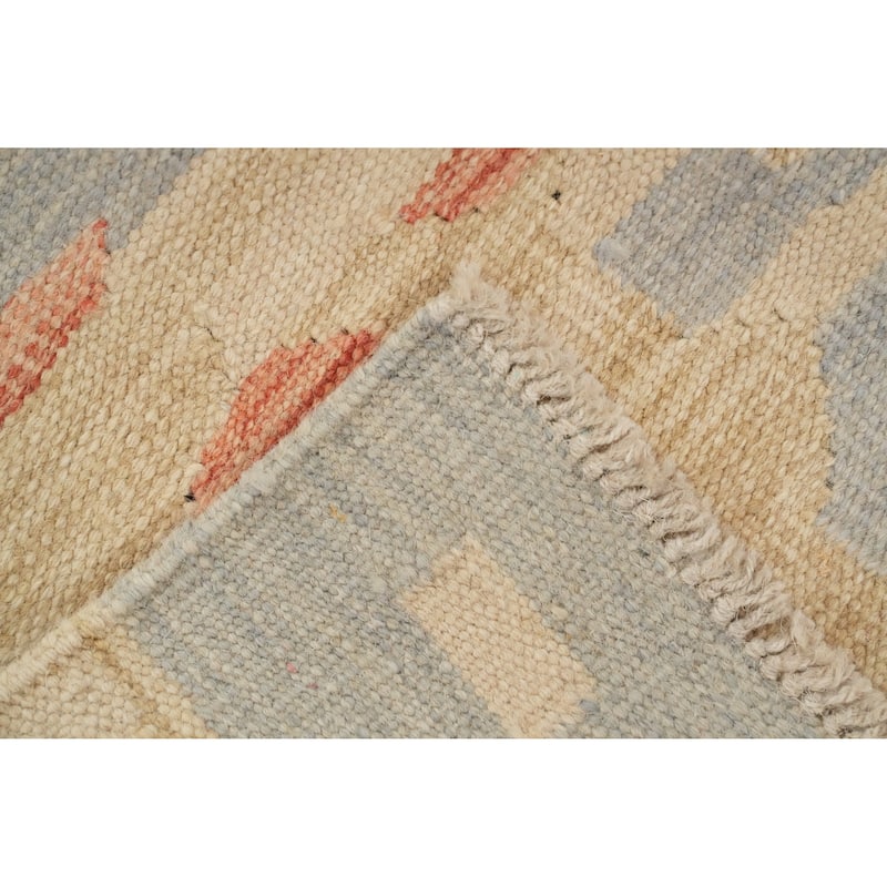 Hand Woven Oriental 100% Wool Carpet Southwestern Modern Multi-Colored Kilim Area Rug - 5' 1'' X 3' 5''