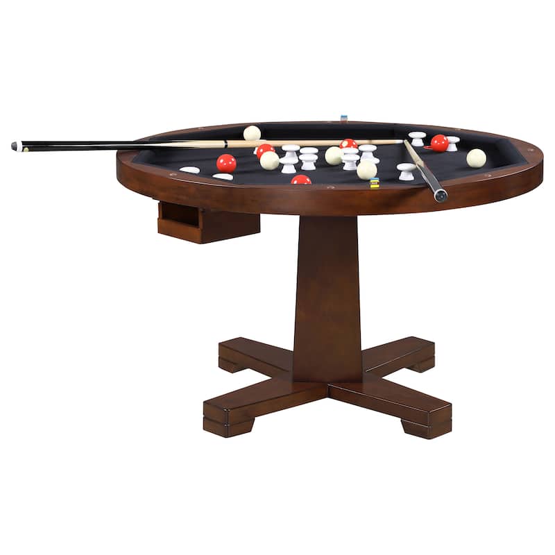 Marietta Tobacco Round Wooden Game Table