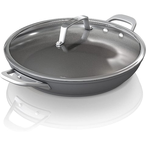 Ninja Foodi NeverStick Premium 12-Inch Everyday Pan with Glass Lid