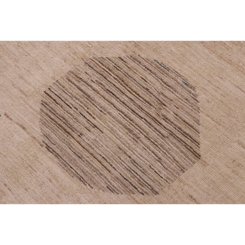 Earth Tone Desert Pillar Gabbeh Hand Knotted Area Rug